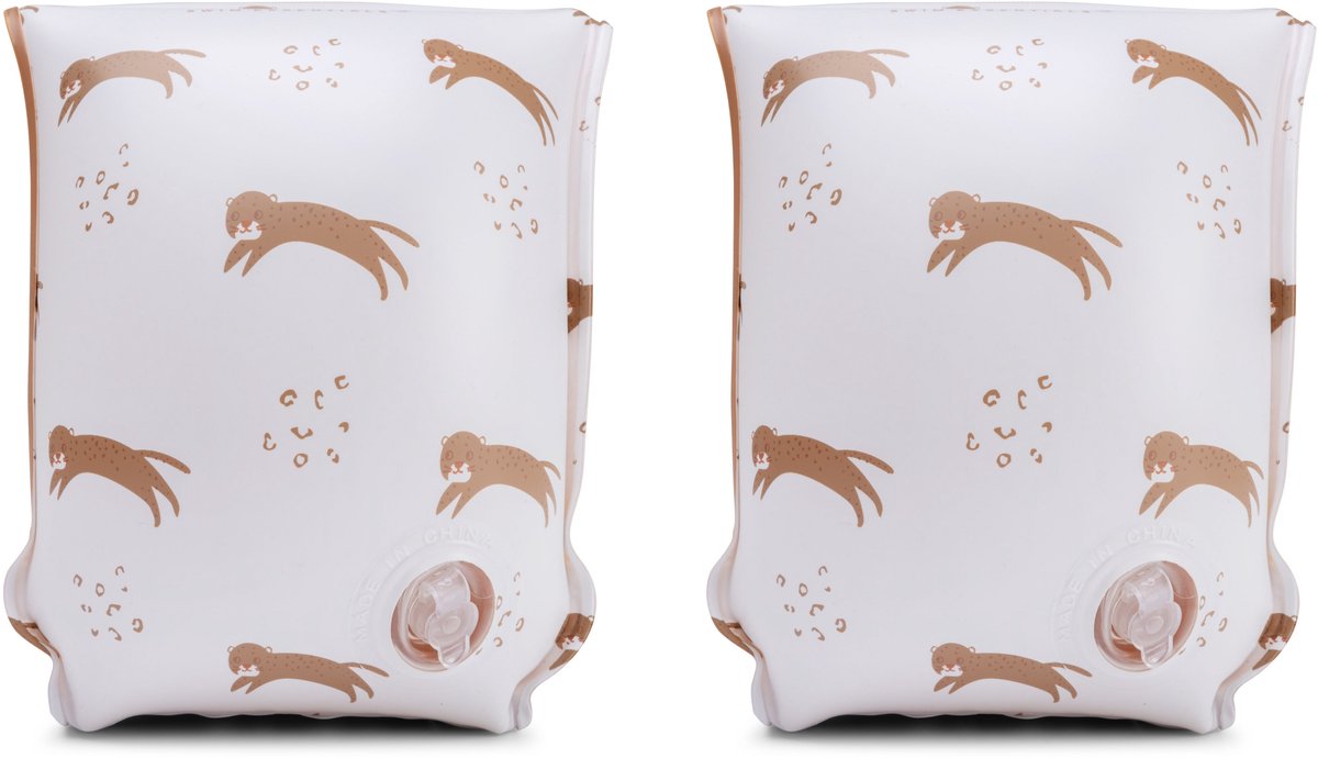   | Beige Luipaard Zwembandjes 0-2 jaar